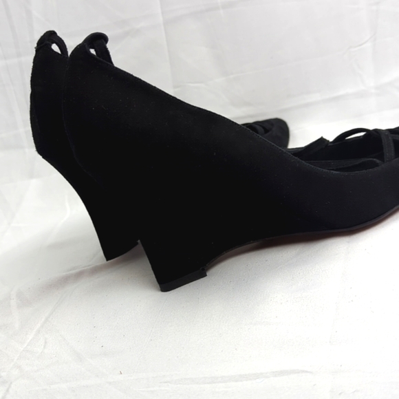 🆕🌿NICOLE FARHI SUEDE WEDGE SHOES🌿 - Picture 14 of 16